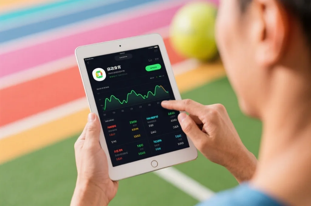 用户通过体育App享受健康积极的体育生活